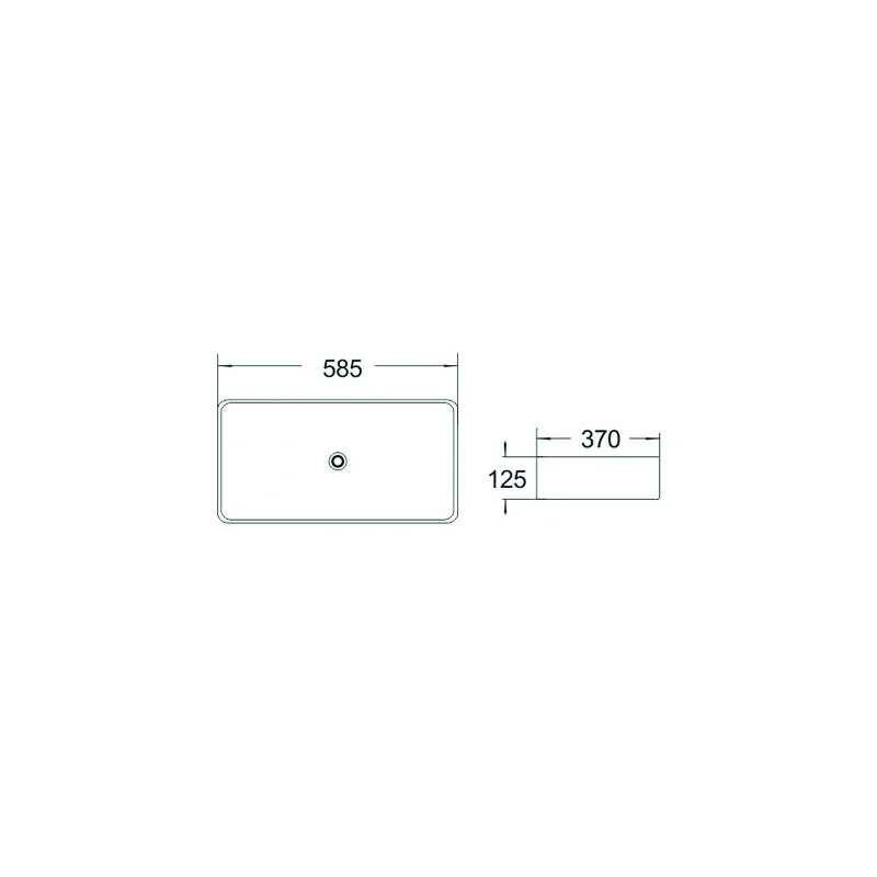 Mexen Catia umivalnik nadpultni 58 x 37 cm, bel - 21315800