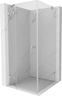 Mexen Lunar douchecabine naar buiten draaiend links 100 x 100 cm, transparant, chroom - 834-100-100-01-00-L