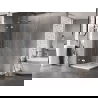 Mexen Lunar Duschkabine mit Schwingtür links 100 x 100 cm, transparent, Chrom - 834-100-100-01-00-L