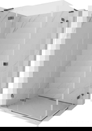 Mexen Lunar L Δίπορτο ντους ανακλινόμενο αριστερό 120 x 115 cm, διαφανές, γκρι