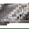 Mexen Lunar douchecabine scharnierend links 95 x 70 cm, transparant, wit - 834-095-070-20-00-L