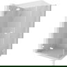 Mexen Lunar L Duschkabine schwenkbar links 90 x 80 cm, transparent, weiß - 834L-090-080-20-00-L