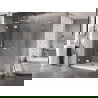 Mexen Lunar L Duschkabine schwenkbar links 90 x 80 cm, transparent, weiß - 834L-090-080-20-00-L
