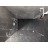 Mexen Lunar L kallutatav dušikabiin vasak 95 x 80 cm, läbipaistev, valge - 834L-095-080-20-00-L