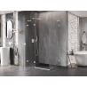 Mexen Lunar L Duschkabine, schwenkbar links 100 x 80 cm, transparent, weiß - 834L-100-080-20-00-L