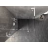 Mexen Lunar L cabine de douche pivotante gauche 90 x 90 cm, transparent, blanc - 834L-090-090-20-00-L