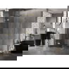 Mexen Lunar L douchecabine draaiend links 70 x 70 cm, transparant, goud - 834L-070-070-50-00-L