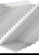 Mexen Lunar L douchecabine met draaideur links 95 x 70 cm, transparant, goud - 834L-095-070-50-00-L