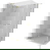 Mexen Lunar L ανοιγόμενη αριστερή καμπίνα ντους 85 x 80 cm, διαφανής, χρυσή