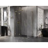 Mexen Lunar L dušikabiin vasakpoolne 100 x 80 cm, läbipaistev, kuldne - 834L-100-080-50-00-L