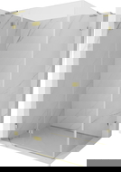 Mexen Lunar L καμπίνα ντους αριστερής αιώρησης 100 x 90 cm, διαφανής, χρυσή