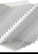 Mexen Lunar L cabina doccia ad anta sinistra 100 x 70 cm, trasparente, oro spazzolato - 834L-100-070-55-00-L