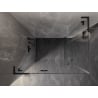 Mexen Lunar L Duo left swing shower enclosure 95 x 80 cm, transparent, black - 834L-095L-080P-70-00