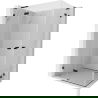 Mexen Lunar L Duo draaideur douchecabine 100 x 70 cm, transparant, zwart - 834L-100L-070P-70-00