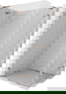 Mexen Lunar L Καμπίνα ντους ανοιγόμενη αριστερή 85 x 70 cm, διαφανής, ροζ χρυσό