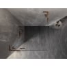 Mexen Lunar L kabina prysznicowa uchylna lewa 90 x 90 cm, transparent, różowe złoto - 834L-090-090-60-00-L