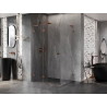 Mexen Lunar L dušinurk, vasak, 95 x 90 cm, läbipaistev, roosa kuld - 834L-095-090-60-00-L
