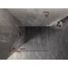 Mexen Lunar L pöörduv dušinurk vasak 80 x 80 cm, läbipaistev, harjatud vask - 834L-080-080-65-00-L