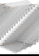 Mexen Lunar L Duschkabine, schwenkbar links, 85 x 80 cm, transparent, gebürstetes Kupfer - 834L-085-080-65-00-L