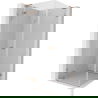 Mexen Lunar L Duschkabine schwenkbar links 90 x 90 cm, transparent, gebürstetes Kupfer - 834L-090-090-65-00-L