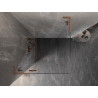 Mexen Lunar L dušinurk, vasak, hingedega, 100 x 100 cm, läbipaistev, harjatud vask - 834L-100-100-65-00-L