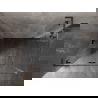 Mexen Lunar L Duschkabine, links öffnend, 100 x 80 cm, transparent, gebürstetes Gun Gray - 834L-100-080-66-00-L