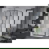 Mexen Apia Duschkabine schiebbar 110 x 90 cm, transparent, Chrom + Duschtasse Flat - 840-110-090-01-00-4010