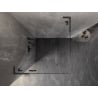 Mexen Lunar L kabina prysznicowa uchylna lewa 100 x 100 cm, transparent, gun gray szczotkowany - 834L-100-100-66-00-L
