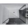 Mexen Apia drsna pršna kabina 130 x 70 cm, prozorna, krom + pladenj Flat - 840-130-070-01-00-4010