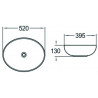 Mexen Jowita opbouw waskom 52 x 39 cm, wit - 21355200