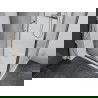 Mexen Apia schuifbare douchecabine 140 x 70 cm, transparant, chroom + Flat douchebak - 840-140-070-01-00-4010