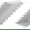 Mexen Lunar L douchecabine draaideur links 100 x 80 cm, transparant, geborsteld nikkel - 834L-100-080-97-00-L