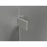 Mexen Lunar L Hinged Shower Enclosure Left 100 x 100 cm, Transparent, Brushed Nickel - 834L-100-100-97-00-L