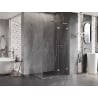 Mexen Lunar L cabine de douche pivotante droite 100 x 80 cm, transparent, chrome - 834L-100-080-01-00-P