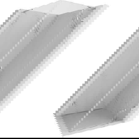 Mexen Lunar L douchecabine scharnierend rechts 100 x 100 cm, transparant, chroom - 834L-100-100-01-00-P