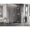 Mexen Lunar L Shower Enclosure Right Hinged 85 x 70 cm, Transparent, White - 834L-085-070-20-00-P