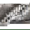 Mexen Lunar L Duschkabine schwenkbar rechts 85 x 80 cm, transparent, weiß - 834L-085-080-20-00-P
