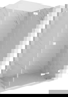 Mexen Lunar L cabine de douche pivotante droite 100 x 80 cm, transparent, blanc - 834L-100-080-20-00-P