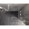 Mexen Lunar L Duschkabine schwenkbar rechts 100 x 100 cm, transparent, weiß - 834L-100-100-20-00-P