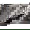 Mexen Lunar L Duo Duschkabine, schwenkbar 120 x 115 cm, transparent, schwarz - 834L-120L-115P-70-00
