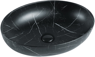 Mexen Orsola 52 x 39 cm pealtpaigaldatav valamu, must kivi - 21365271