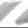 Mexen Lunar L douchecabine met openslaande rechterdeur 70 x 70 cm, transparant, goud - 834L-070-070-50-00-P