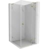 Mexen Lunar L right-hinged shower enclosure 70 x 70 cm, transparent, gold - 834L-070-070-50-00-P