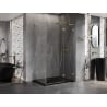 Mexen Lunar L cabine de douche à charnière droite 90 x 80 cm, transparent, or - 834L-090-080-50-00-P