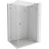Mexen Lunar L dušikabiin, parempoolne 95 x 80 cm, läbipaistev, kuldne - 834L-095-080-50-00-P