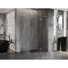 Mexen Lunar L dušikabiin, parempoolne 95 x 80 cm, läbipaistev, kuldne - 834L-095-080-50-00-P