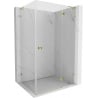 Mexen Lunar L kabina prysznicowa uchylna prawa 100 x 80 cm, transparent, złota - 834L-100-080-50-00-P