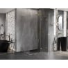 Mexen Lunar L cabine de douche pivotante droite 100 x 80 cm, transparent, dorée - 834L-100-080-50-00-P