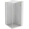 Mexen Lunar L cabine de douche pivotante droite 70 x 70 cm, transparent, or brossé - 834L-070-070-55-00-P