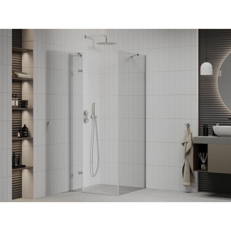 Mexen Roma klizna kabina 80 x 80 cm, prozirna, krom - 854-080-080-01-00